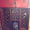 Completed custom wine cabinet